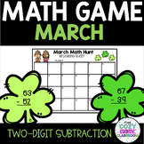 March Math Game (Two-Digit Subtraction)