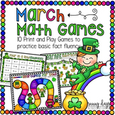 March Math Games - Print and Play!