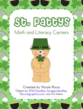 Preview of March Math & Literacy Centers