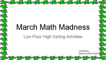 Preview of March Math Madness