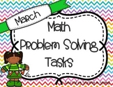 March Math Problem Solving Tasks