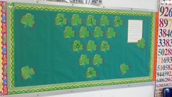 Preview of March Math Puzzle Bulletin Board