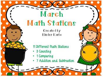 Preview of March Math Stations