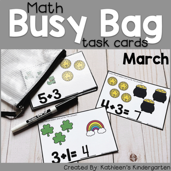 Preview of March Math Task Cards