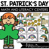 St Patricks Day Centers Kindergarten Math and Literacy Activities