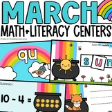 March Spring Math and Literacy Centers | Kindergarten Math