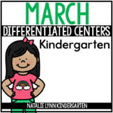 March Math and Literacy Centers for Kindergarten