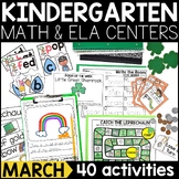 March Write the Room Kindergarten Centers | Math & Literac