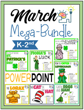 Preview of March Mega Bundle - Reading Comprehension - Phonics, Spelling, & Vocabulary