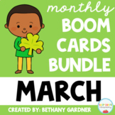 March Monthly Boom Cards BUNDLE - St. Patrick's Day - Dist