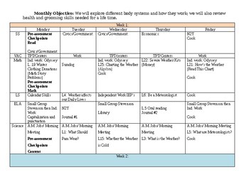 March Monthly Plan to use with Unique High School Lessons | TPT