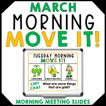 Preview of March Morning Meeting Slides Movement Activities