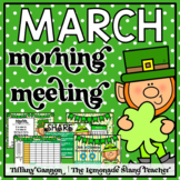 March Morning Meeting and Calendar PowerPoint Slides