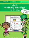 March Morning Message ABC Time
