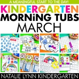 March Morning Tubs for Kindergarten | Kindergarten March M