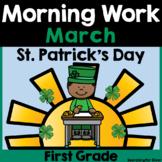 Preview of March Morning Work {1st Grade} PDF & Digital Ready!