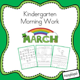 March Morning Work (Kindergarten)