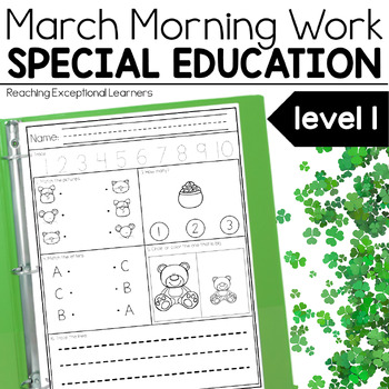 Preview of March Morning Work Special Education