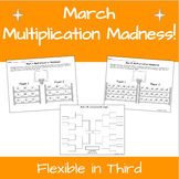 March Multiplication Madness Bracket Whole Class Competition