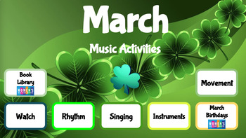 Preview of March Music Activities