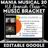March Music Bracket - mania musical 2020 in High School Spanish class