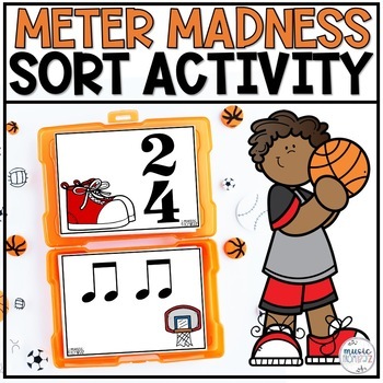 Preview of March Music Madness | Meter Music Sorting Activity | Time Signature Centers