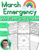 March ~ NO PREP ~ Emergency Sub Plans Activities for Secon