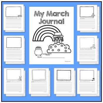 March NO PREP Journal || 20 Prompts || 1st, 2nd, & 3rd Grade || Primary ...