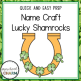 March Name Craft Lucky Shamrocks