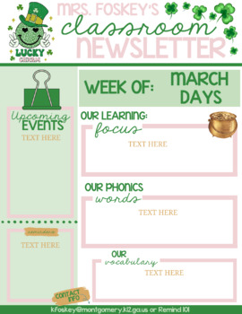 Preview of March Newsletter
