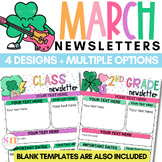 March Newsletters | St. Patrick's Day Newsletter | March N