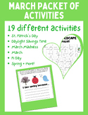 March No Prep Activity Worksheets | Morning Work | Spring 
