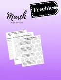 March No Prep Early Finisher Packet Preview