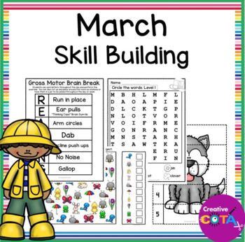 Preview of Occupational Therapy March Morning Work Fine Motor & Perception Activities