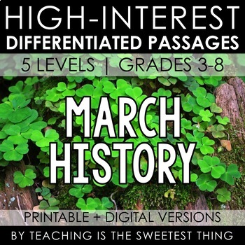 Preview of March Passages: History - Distance Learning Compatible