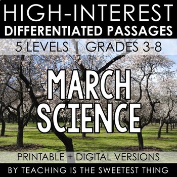 Preview of March Passages: Science - Distance Learning Compatible