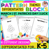 March Pattern Block Shapes Puzzles For Math Centers