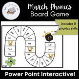 March Phonics Interactive Power Point or Printable Board Game!