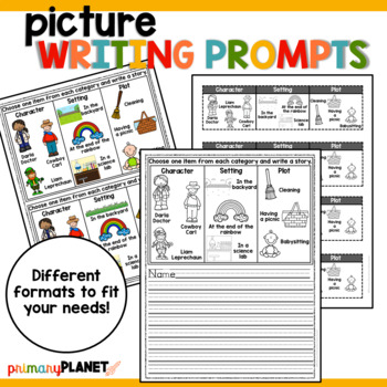 Pick a Prompt! Writing Prompts with Pictures | March Picture Writing ...