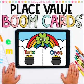 Preview of March Place Value Boom Cards™ | Tens and Ones