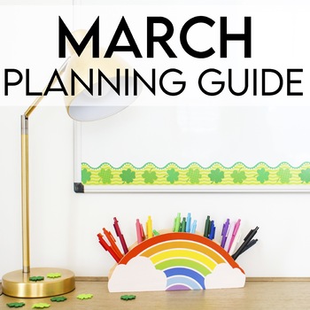Preview of March Planning Guide - A Free Guide for Kindergarten Activities