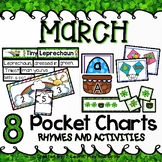 Pocket Chart Center Spring St. Patrick's Day Easter Kites 