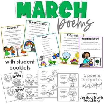 March Poems & Books by Jessica Travis | TPT