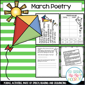 Preview of March Poetry with Engaging Activities