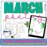 March Elements of poetry worksheet, figurative language in