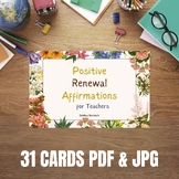 Positive Renewal Affirmations for Teachers - March Positiv