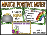 March Positive Notes Home