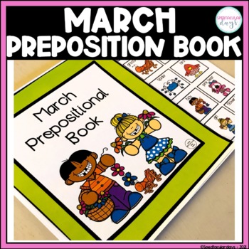 Preview of March Adapted Preposition Book