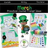March Preschool Journal Prompts