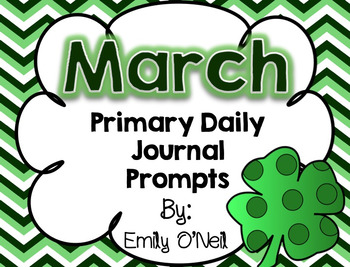 March Primary Daily Journal Prompts by Emily O'Neil | TpT